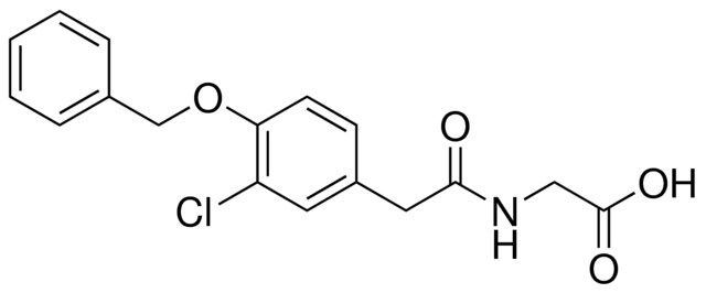 (((4-(BENZYLOXY)-3-CHLOROPHENYL)ACETYL)AMINO)ACETIC ACID