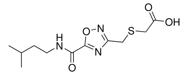 [({5-[(Isopentylamino)carbonyl]-1,2,4-oxadiazol-3-yl}methyl)sulfanyl]acetic acid