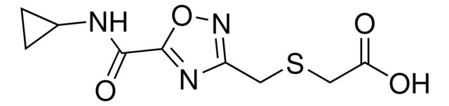 [({5-[(Cyclopropylamino)carbonyl]-1,2,4-oxadiazol-3-yl}methyl)sulfanyl]acetic acid