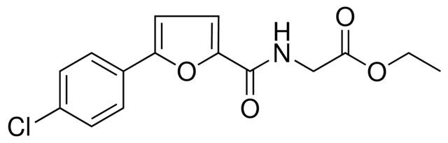 ((5-(4-CHLORO-PHENYL)-FURAN-2-CARBONYL)-AMINO)-ACETIC ACID ETHYL ESTER