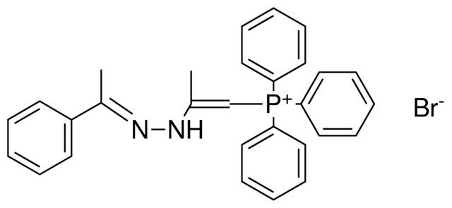 TRIPHENYL-(2-(N'-(1-PHENYL-ETHYLIDENE)-HYDRAZINO)-PROPENYL)-PHOSPHONIUM, BROMIDE