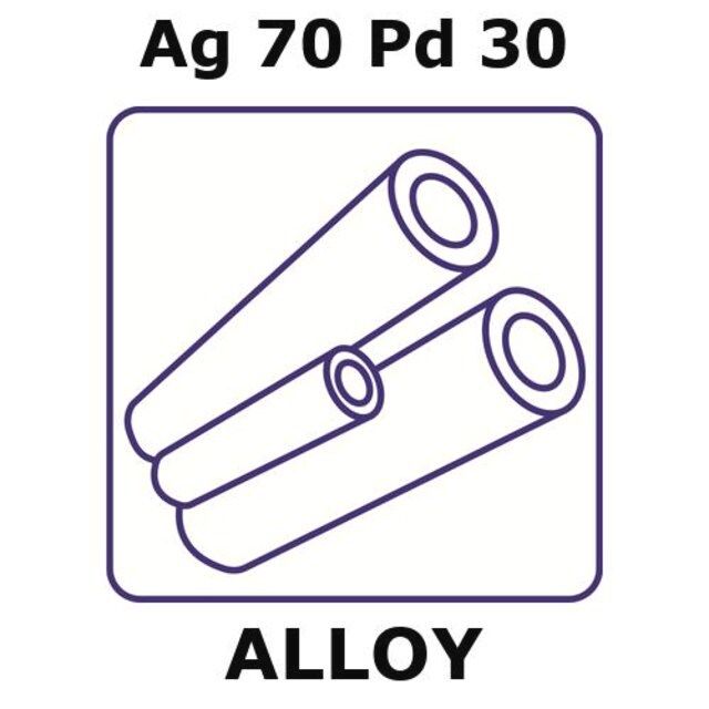 Silver-palladium alloy, Ag70Pd30