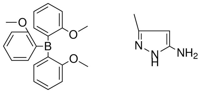 TRIS-(2-METHOXY-PHENYL)-BORANE, COMPOUND WITH 5-METHYL-2H-PYRAZOL-3-YLAMINE