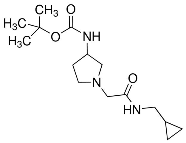 <i>tert</i>-Butyl 1-{2-[(cyclopropylmethyl)amino]-2-oxoethyl}-3-pyrrolidinylcarbamate