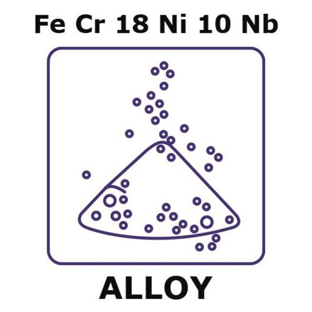 Stainless Steel-AISI 347 alloy, FeCr18Ni10Nb