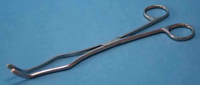 Stainless steel crucible tongs with platinum tips