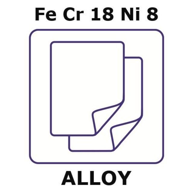 Stainless Steel-AISI 302 alloy, FeCr18Ni8