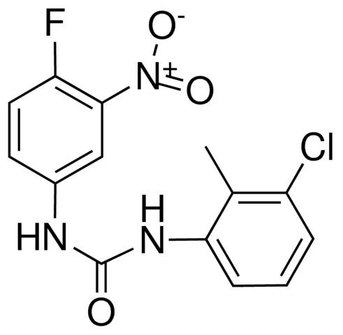 1-(3-CHLORO-2-METHYLPHENYL)-3-(4-FLUORO-3-NITROPHENYL)UREA