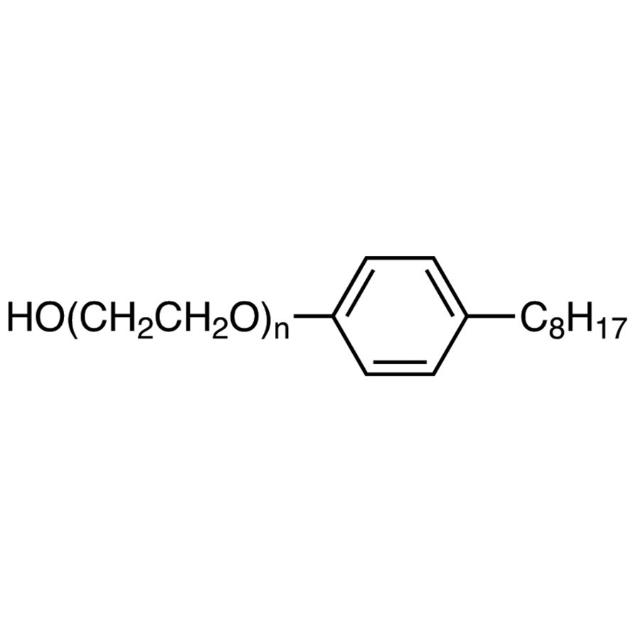 Polyethylene Glycol Mono-4-octylphenyl Ether (n=approx. 10)