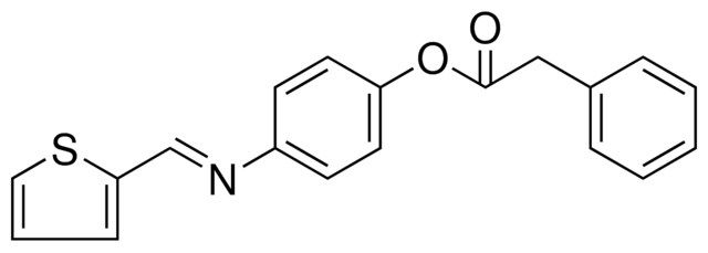 PHENYL-ACETIC ACID 4-((THIOPHEN-2-YLMETHYLENE)-AMINO)-PHENYL ESTER