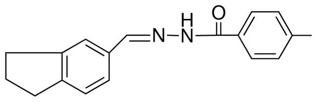 P-TOLUIC ACID (5-INDANYLMETHYLENE)-HYDRAZIDE