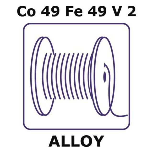 Permendur 49 alloy, Co49Fe49V2