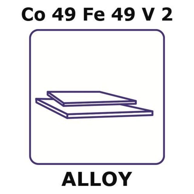 Permendur 49 alloy, Co49Fe49V2