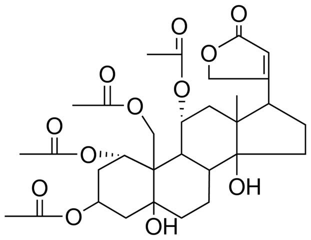 OUABAGENIN 1,3,11,19-TETRAACETATE