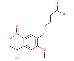 4-[4-(1-Hydroxyethyl)-2-methoxy-5-nitrophenoxy]butanoic acid