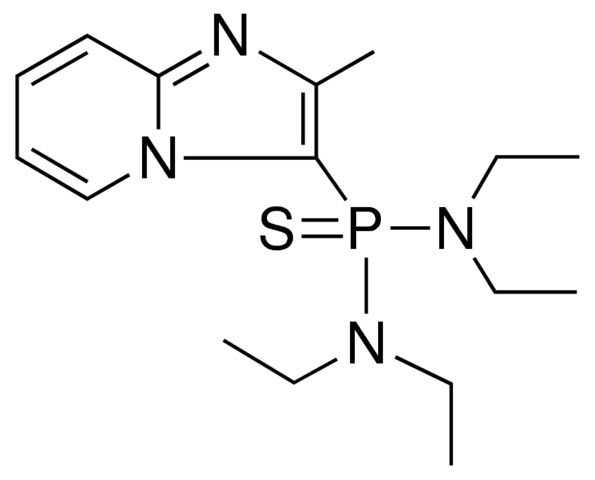 N,N,N',N'-TETRAETHYL-P-(2-METHYLIMIDAZO[1,2-A]PYRIDIN-3-YL)PHOSPHONOTHIOIC DIAMIDE