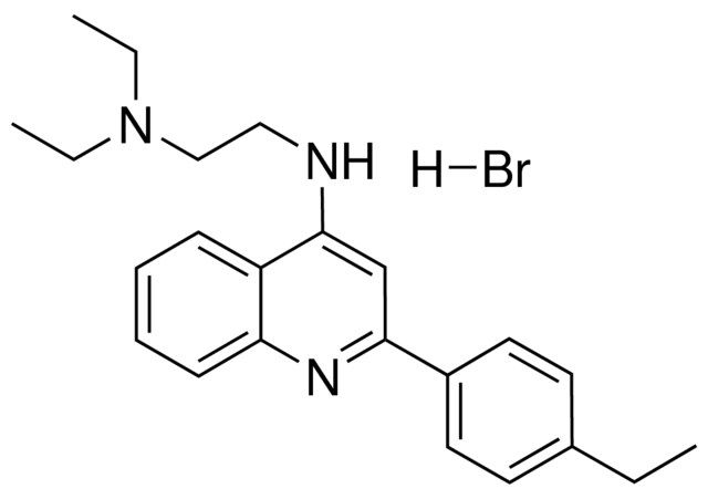 N(1),N(1)-DIETHYL-N(2)-(2-(4-ETHYLPHENYL)-4-QUINOLINYL)-1,2-ETHANEDIAMINE HYDROBROMIDE