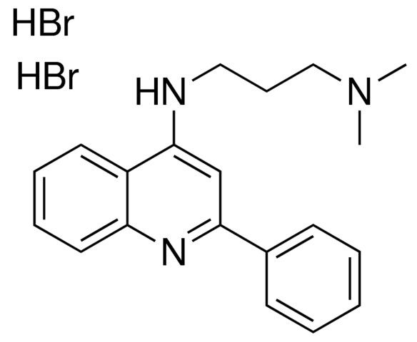 N(1),N(1)-DIMETHYL-N(3)-(2-PH-4-QUINOLINYL)-1,3-PROPANEDIAMINE DIHYDROBROMIDE