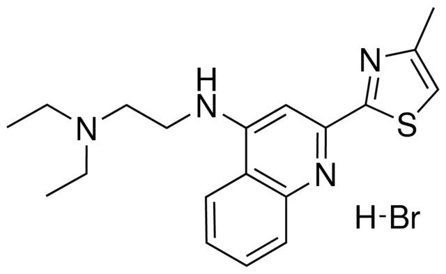 N(1),N(1)-DIETHYL-N(2)-(2-(4-METHYL-1,3-THIAZOL-2-YL)-4-QUINOLINYL)-1,2-ETHANEDIAMINE HYDROBROMIDE