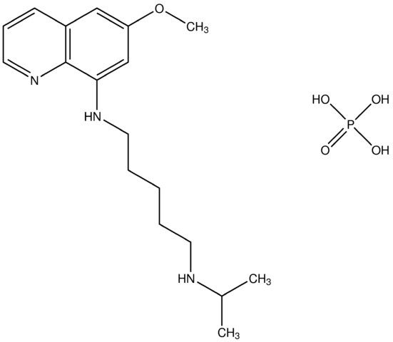 N(1)-isopropyl-N(5)-(6-methoxy-8-quinolinyl)-1,5-pentanediamine, phosphate salt