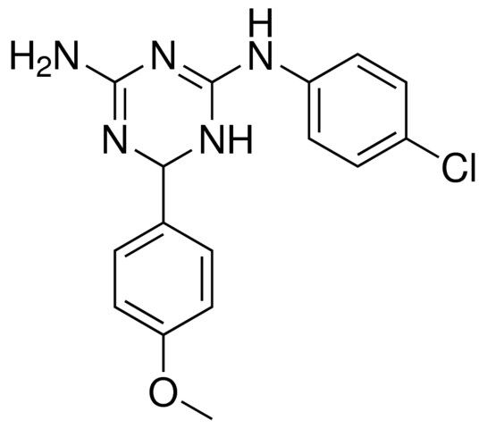 N(2)-(4-CHLOROPHENYL)-6-(4-METHOXYPHENYL)-1,6-DIHYDRO-1,3,5-TRIAZINE-2,4-DIAMINE