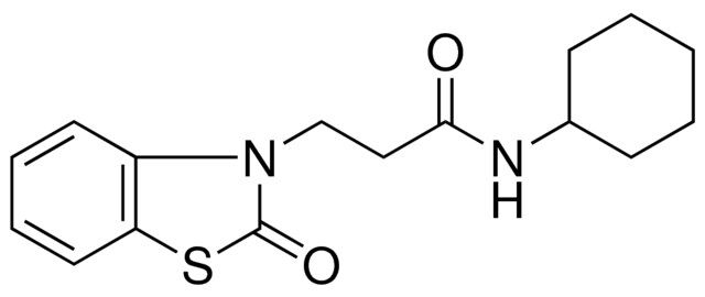 N-CYCLOHEXYL-3-(2-OXO-BENZOTHIAZOL-3-YL)-PROPIONAMIDE