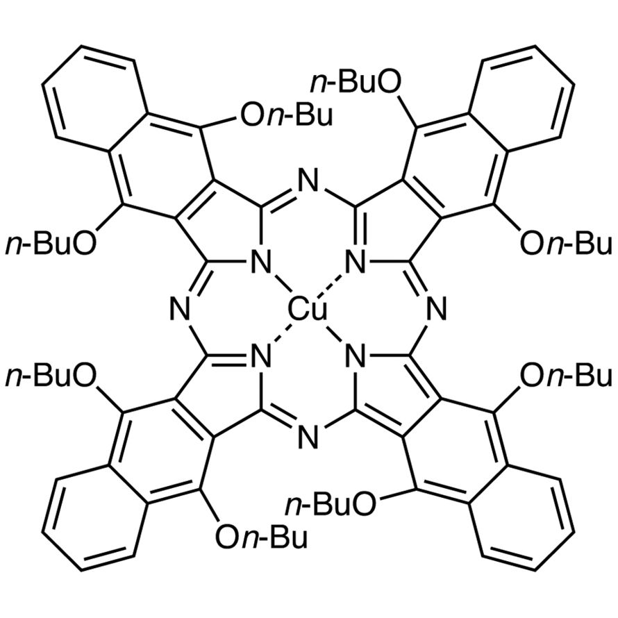 Copper(II) 5,9,14,18,23,27,32,36-Octabutoxy-2,3-naphthalocyanine