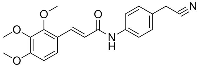 N-(4-CYANOMETHYL-PHENYL)-3-(2,3,4-TRIMETHOXY-PHENYL)-ACRYLAMIDE