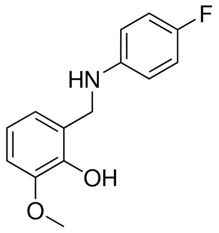 N-(4-FLUOROPHENYL)-2-HYDROXY-3-METHOXYBENZYLAMINE