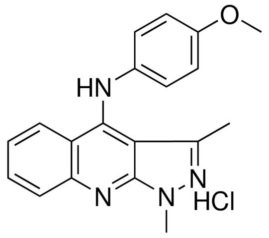 N-(4-METHOXY-PH)-1,3-DIMETHYL-1H-PYRAZOLO(3,4-B)QUINOLIN-4-AMINE HYDROCHLORIDE