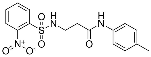 N-(4-METHYLPHENYL)-3-(((2-NITROPHENYL)SULFONYL)AMINO)PROPANAMIDE