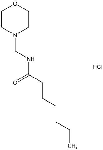 N-(4-morpholinylmethyl)heptanamide hydrochloride