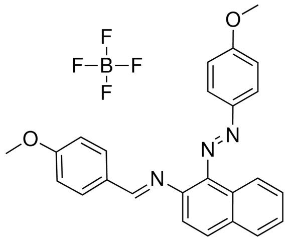 N-(4-METHOXYBENZYLIDENE)-N-(1-(4-METHOXYPHENYLAZO)-2-NAPHTHYL)AMINE BF4