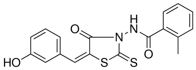 N-(5-(3-HYDROXY-BENZYLIDENE)-4-OXO-2-THIOXO-THIAZOLIDIN-3-YL)-2-METHYL-BENZAMIDE