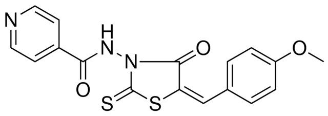 N-(5-(4-METHOXY-BENZYLIDENE)-4-OXO-2-THIOXO-THIAZOLIDIN-3-YL)-ISONICOTINAMIDE