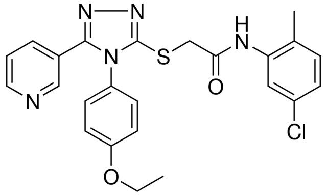 N-(5-CHLORO-2-METHYLPHENYL)-2-{[4-(4-ETHOXYPHENYL)-5-(3-PYRIDINYL)-4H-1,2,4-TRIAZOL-3-YL]SULFANYL}ACETAMIDE