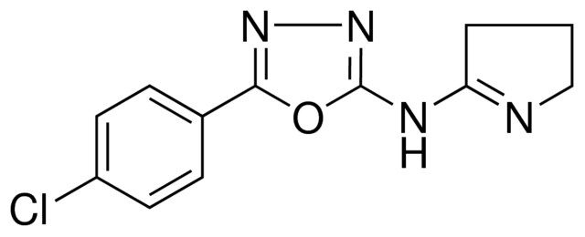 N-(5-(4-CHLOROPHENYL)-1,3,4-OXADIAZOL-2-YL)-N-(3,4-DIHYDRO-2H-PYRROL-5-YL)AMINE