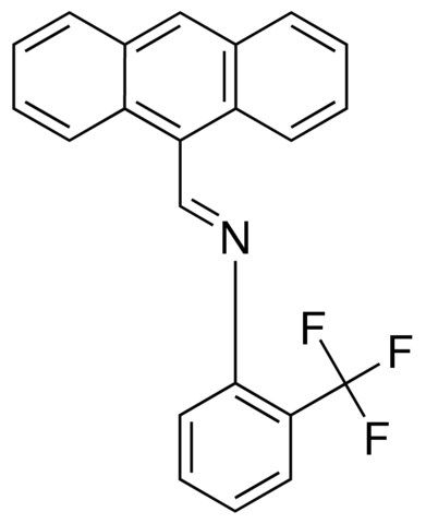 N-(9-ANTHRACENYLMETHYLENE)-3-(TRIFLUOROMETHYL)ANILINE