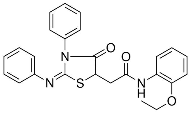 N-(2-ETHOXY-PHENYL)-2-(4-OXO-3-PHENYL-2-PHENYLIMINO-THIAZOLIDIN-5-YL)-ACETAMIDE