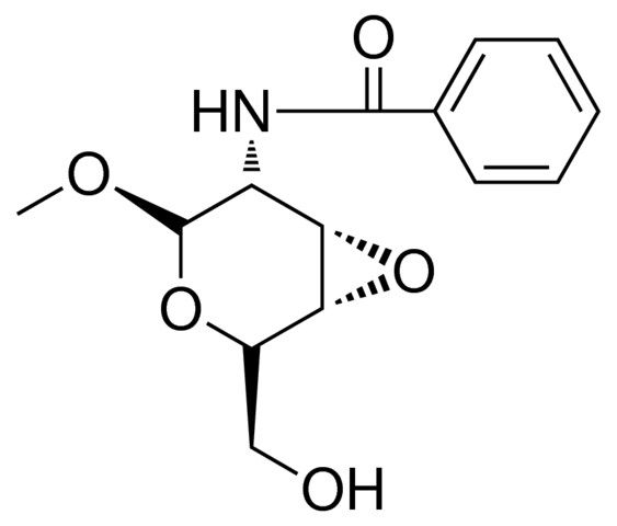 N-(2-HYDROXYMETHYL-4-METHOXY-3,7-DIOXA-BICYCLO(4.1.0)HEPT-5-YL)-BENZAMIDE