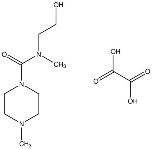 N-(2-hydroxyethyl)-N,4-dimethyl-1-piperazinecarboxamide oxalate