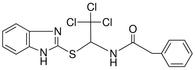 N-(1-(1H-BENZOIMIDAZOL-2-YLSULFANYL)-2,2,2-TRICHLORO-ETHYL)-2-PHENYL-ACETAMIDE