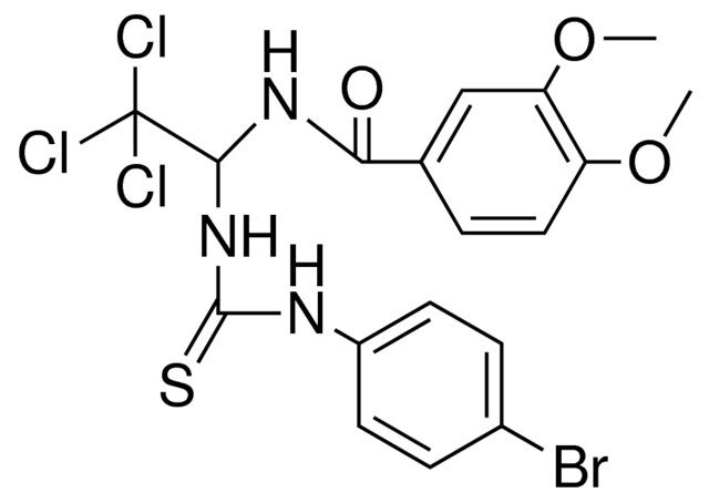 N-(1-(3-(4-BR-PHENYL)-THIOUREIDO)-2,2,2-TRICHLORO-ETHYL)-3,4-DIMETHOXY-BENZAMIDE