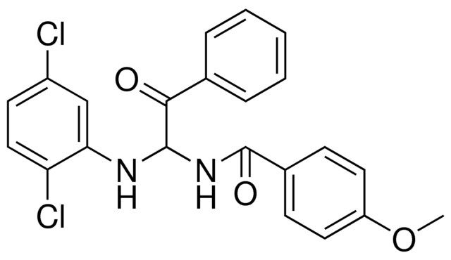 N-(1-(2,5-DICHLORO-PHENYLAMINO)-2-OXO-2-PHENYL-ETHYL)-4-METHOXY-BENZAMIDE