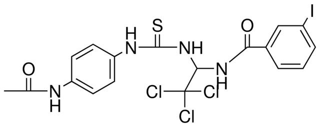 N-(1-(3-(4-ACETYLAMINO-PH)-THIOUREIDO)-2,2,2-TRICHLORO-ETHYL)-3-IODO-BENZAMIDE