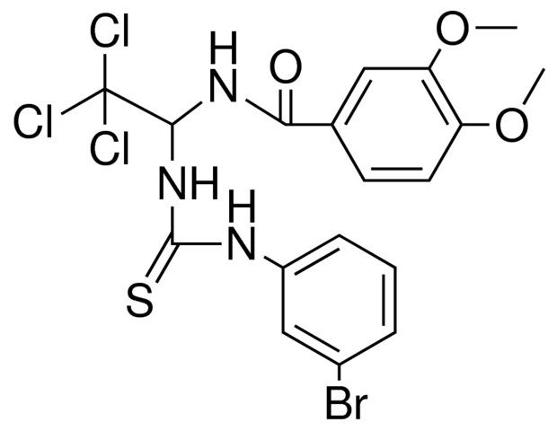 N-(1-(3-(3-BR-PHENYL)-THIOUREIDO)-2,2,2-TRICHLORO-ETHYL)-3,4-DIMETHOXY-BENZAMIDE