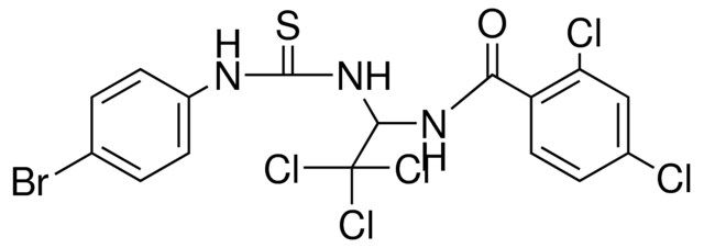 N-(1-(3-(4-BR-PHENYL)-THIOUREIDO)-2,2,2-TRICHLORO-ETHYL)-2,4-DICHLORO-BENZAMIDE