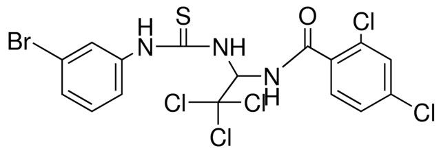 N-(1-(3-(3-BR-PHENYL)-THIOUREIDO)-2,2,2-TRICHLORO-ETHYL)-2,4-DICHLORO-BENZAMIDE