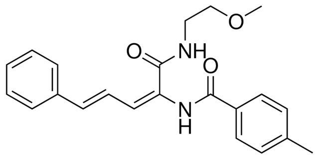 N-(1-(2-METHOXY-ETHYLCARBAMOYL)-4-PHENYL-BUTA-1,3-DIENYL)-4-METHYL-BENZAMIDE