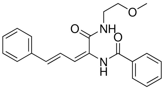 N-(1-(2-METHOXY-ETHYLCARBAMOYL)-4-PHENYL-BUTA-1,3-DIENYL)-BENZAMIDE